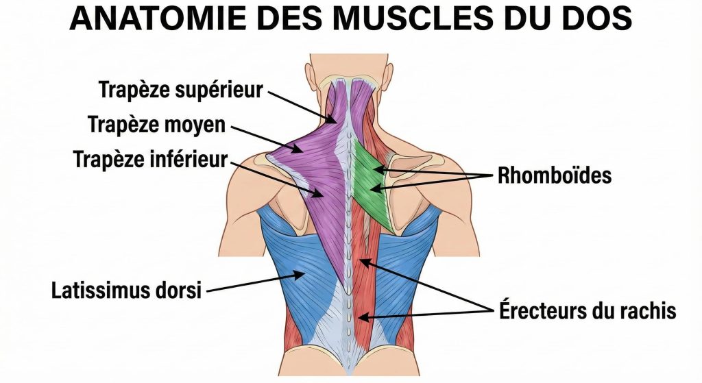 anatomie muscles dos