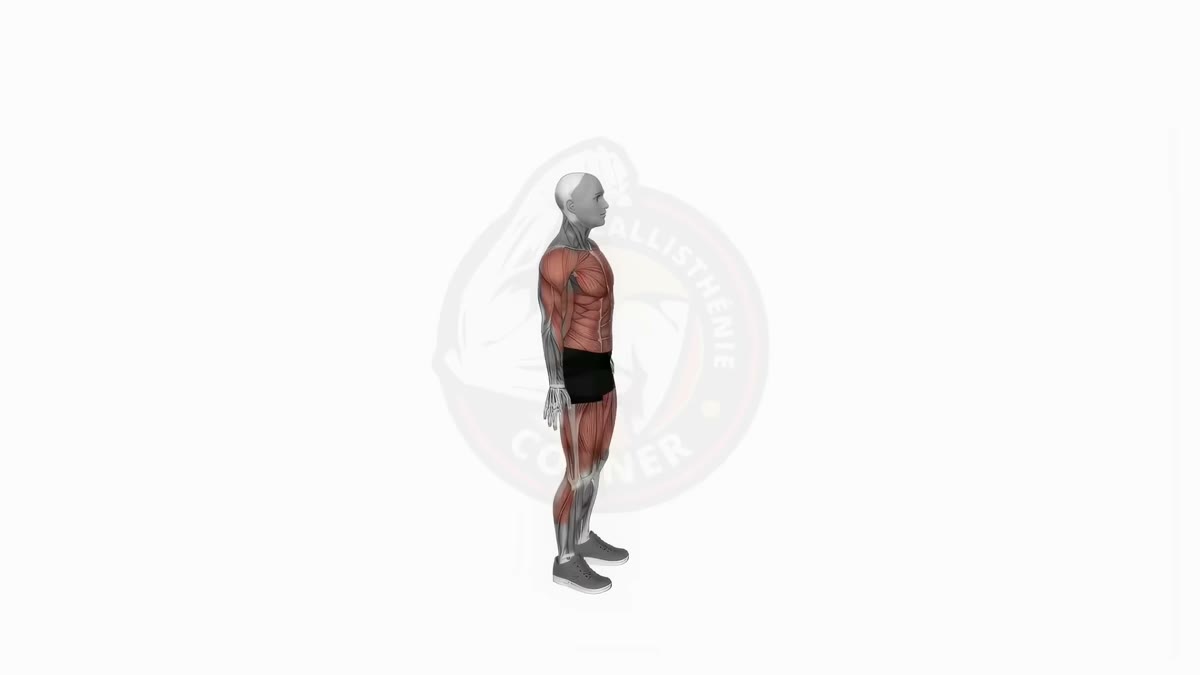 Animation de la technique des burpees en callisthénie