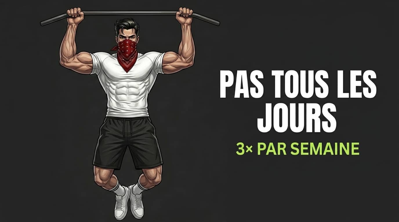 Traction stricte à la barre : pas tous les jours, mais trois séances par semaine