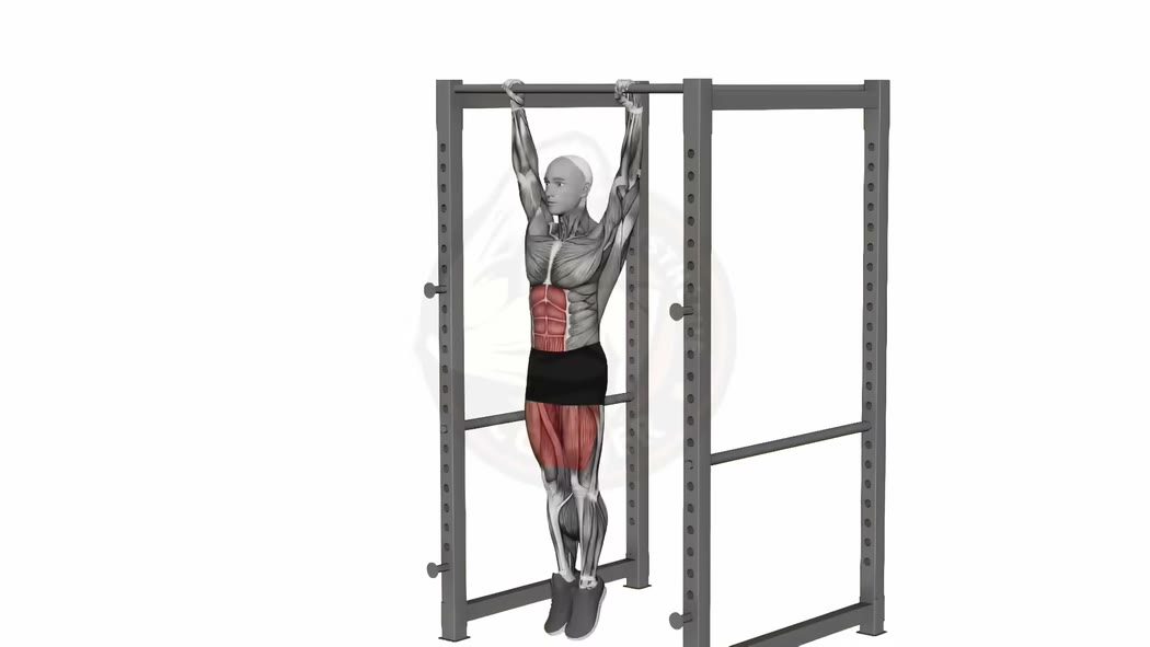 Animation du front lever - figure de callisthénie à la barre fixe