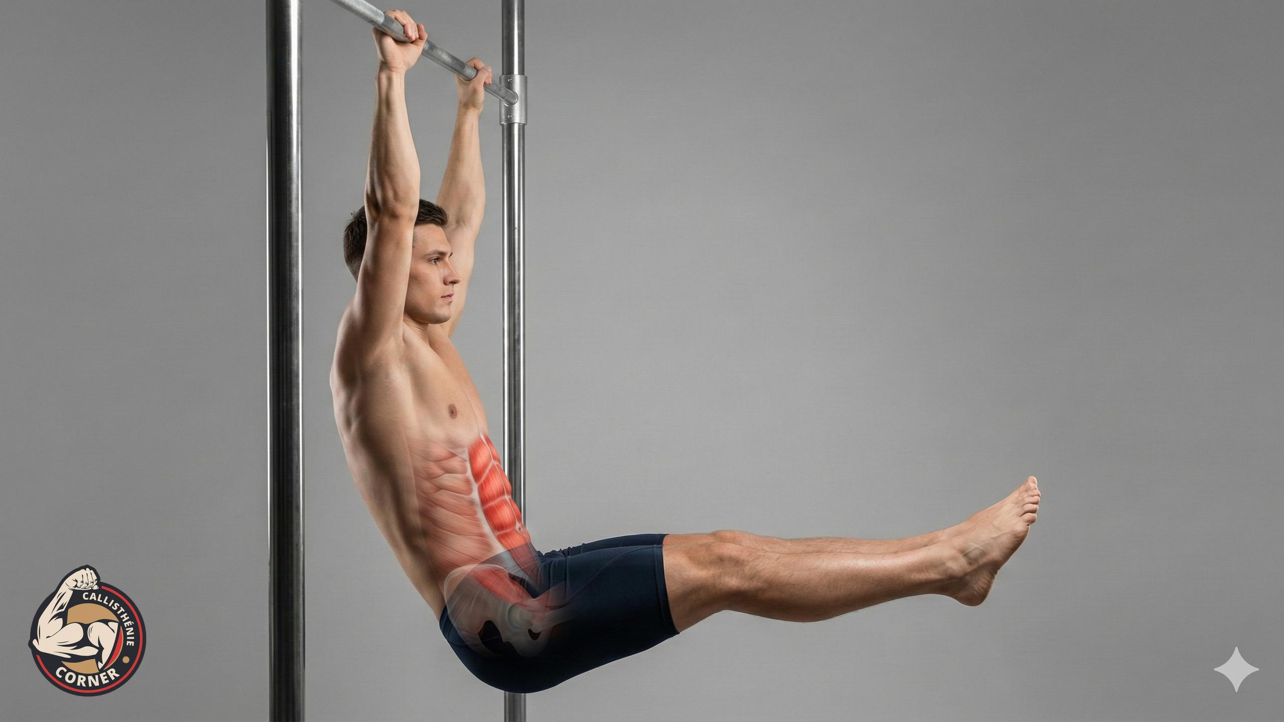 hanging leg raises callisthenie corner