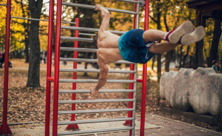 human flag position
