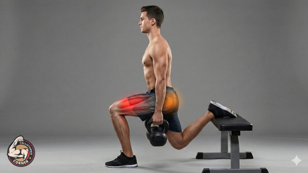 kettlebell fentes bulgares callisthenie corner