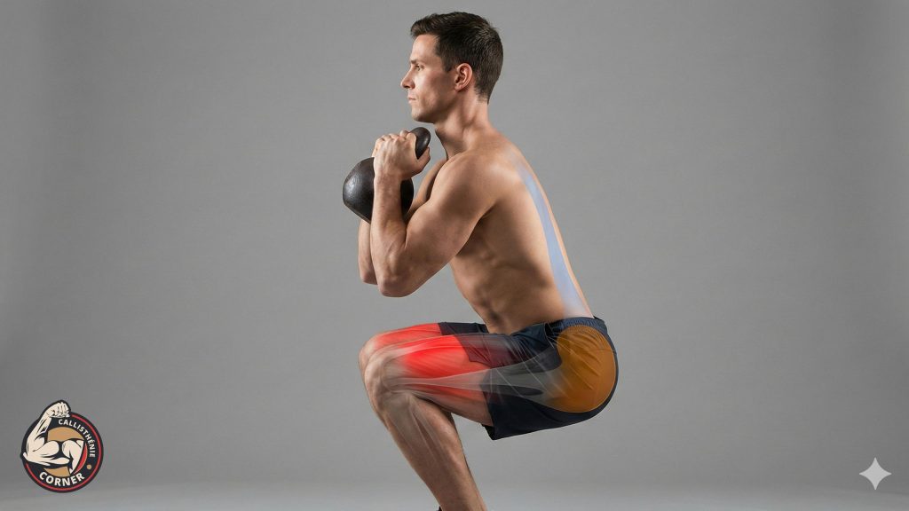 kettlebell goblet squat callisthenie corner