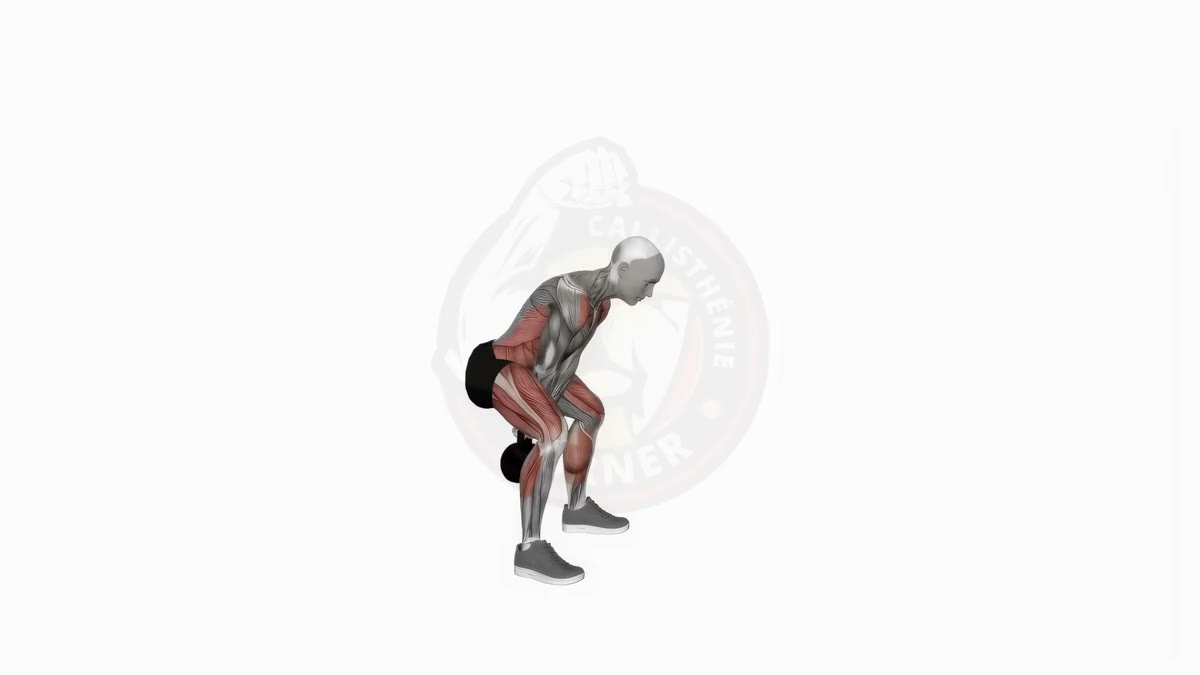 Animation de la technique du kettlebell swing