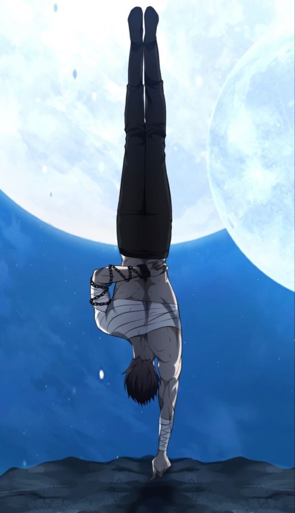 one arm handstand push up