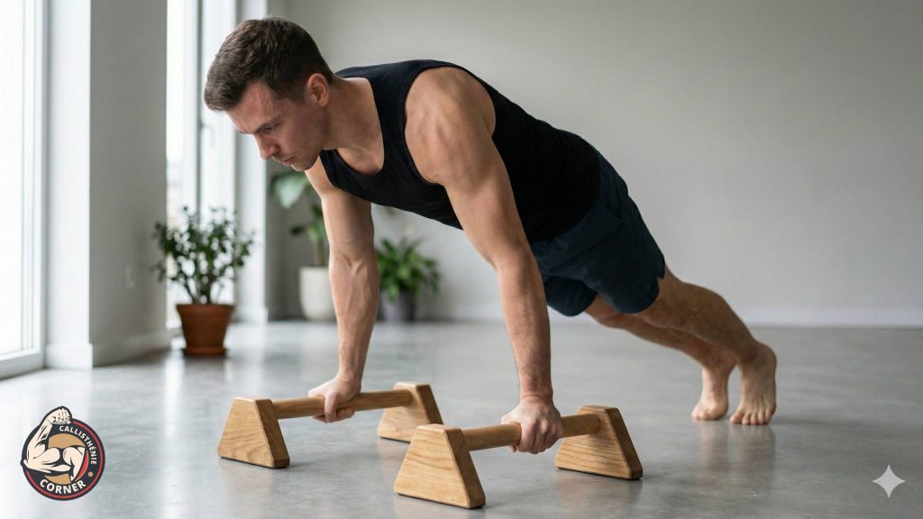 parallettes push ups callisthenie corner
