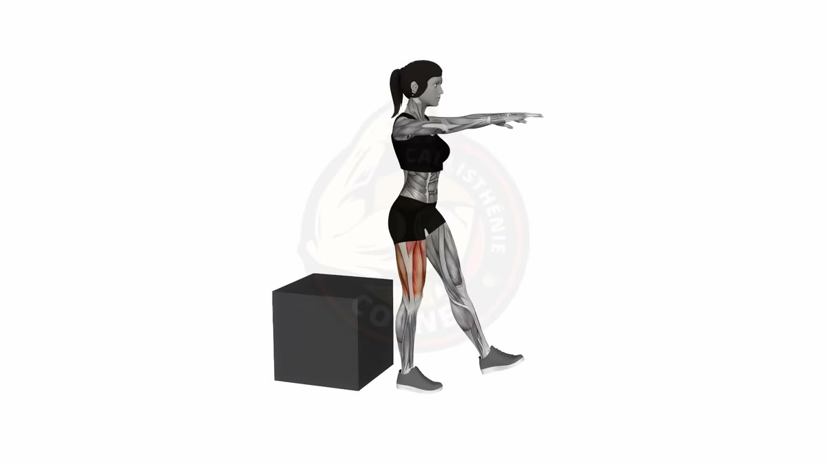Animation du pistol squat avec box pour la progression