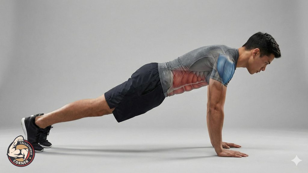 planche haute sur les mains