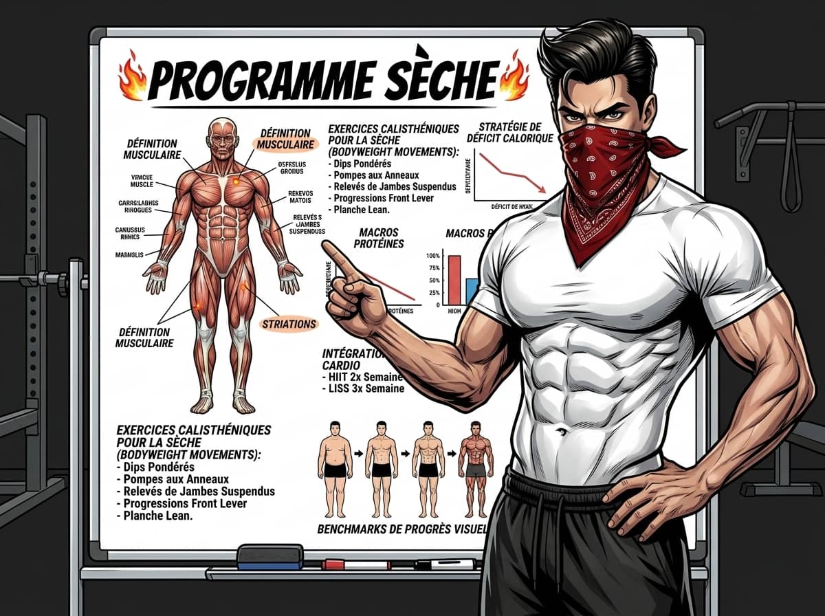 Programme de sèche en callisthénie au poids du corps
