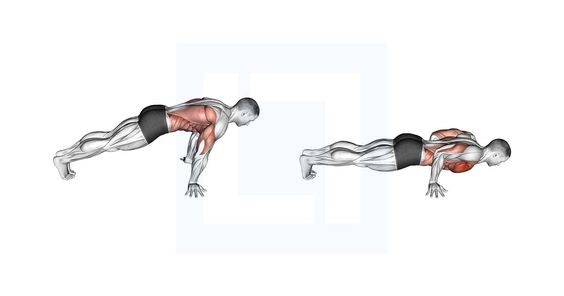 pseudo straddle planche push up